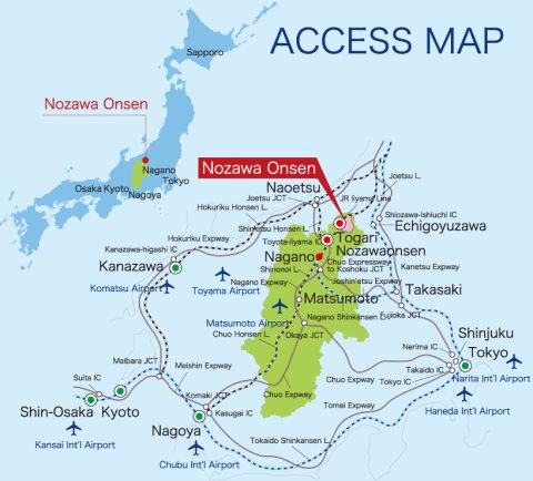 Nozawa Onsen Location