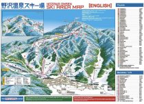 Ski runs map