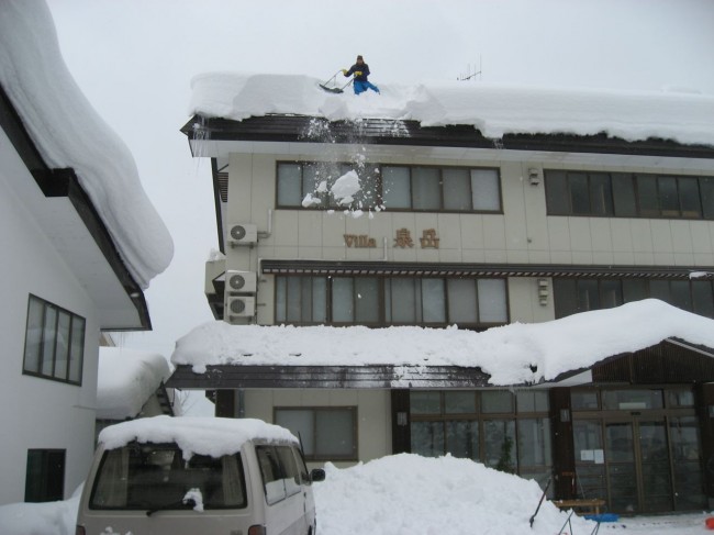 Off the roof