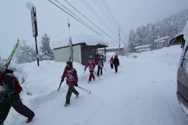 This is a road Nozawa Onsen