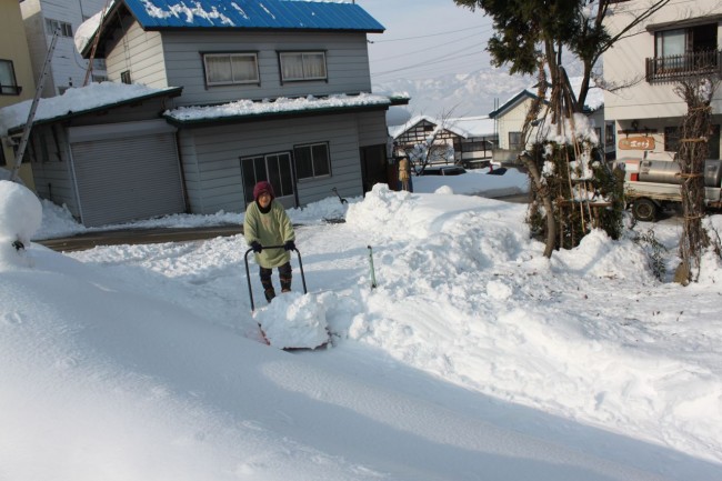 When the snow hits in Nozawa it is all hands on deck