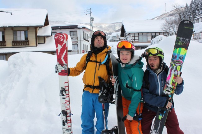 The Italian ski team in Nozawa