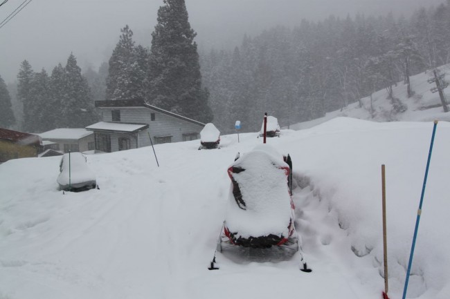 Snow mobiles Covered