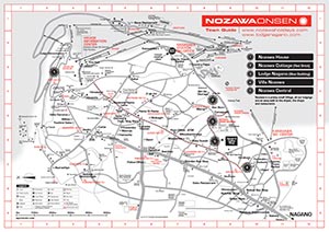 Nozawa Onsen Town Map