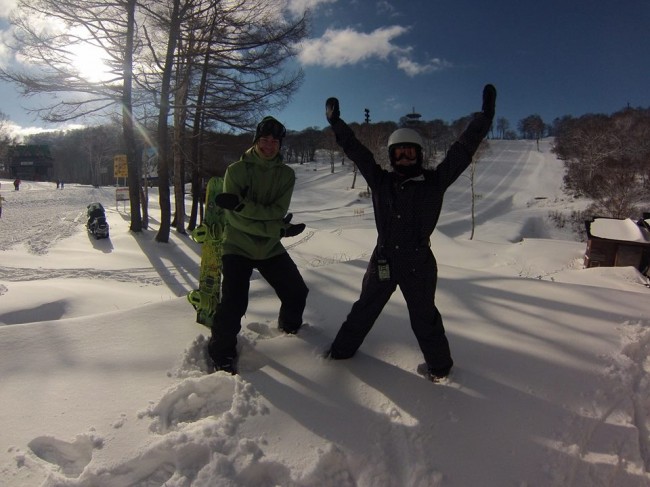 The first day of the Season for Nozawa Onsen on November 30th 2013. Fresh snow, sunshine and some fun. The season is looking good!