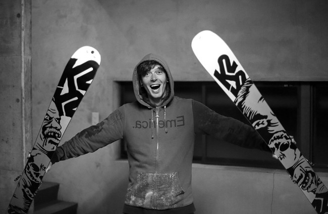 Jerry is happy to get his hands on some hellbents just in time for fresh powder.