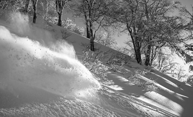 Overhead in Nozawa Onsen.