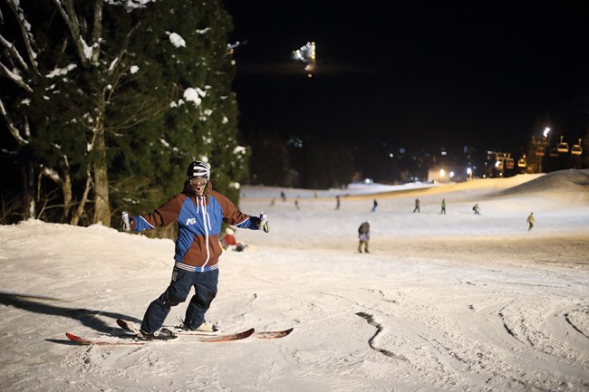 Skiing into the new year in Nozawa Onsen.