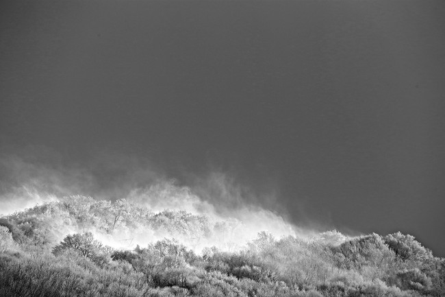 A windswept peak just outside of Nozawa Onsen