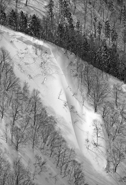 Tempting backcountry lines.