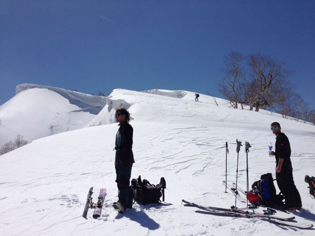 Great time of year to expolre surrounding peaks from Nozawa. The snow is fun and the views spectacular..