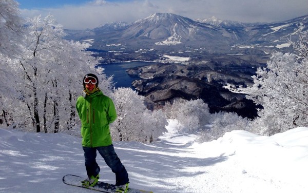 Iain takes in the views