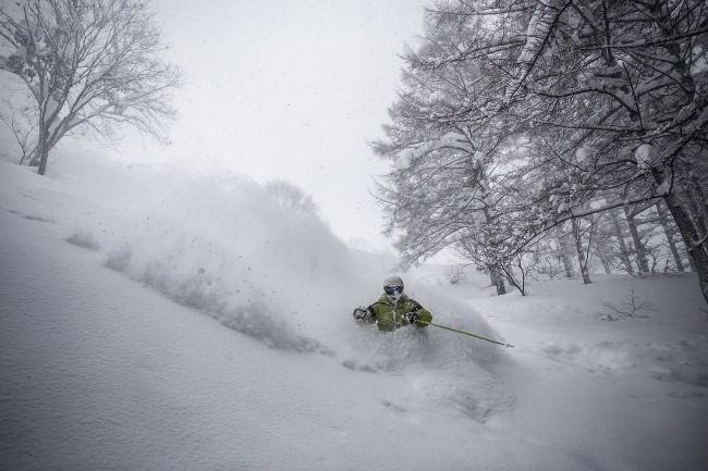 Lubo skis some of the deepest, driest powder around.