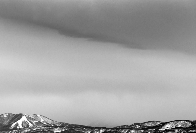 Moody weather looking towards Madarao yesterday.