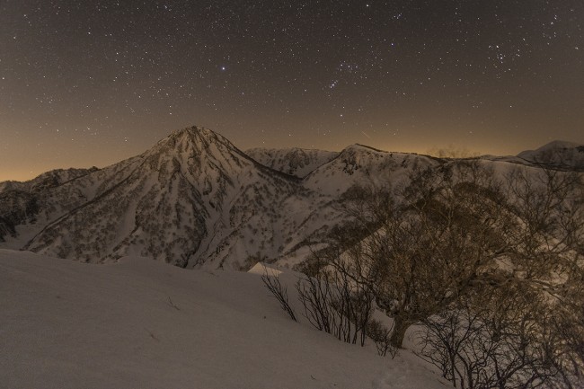 Night scene near Myoko April last year.