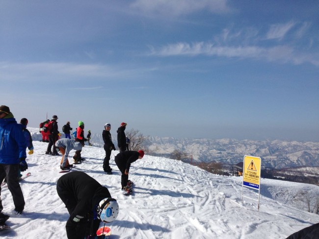 Awesome spring day up top yesterday in Nozawa 