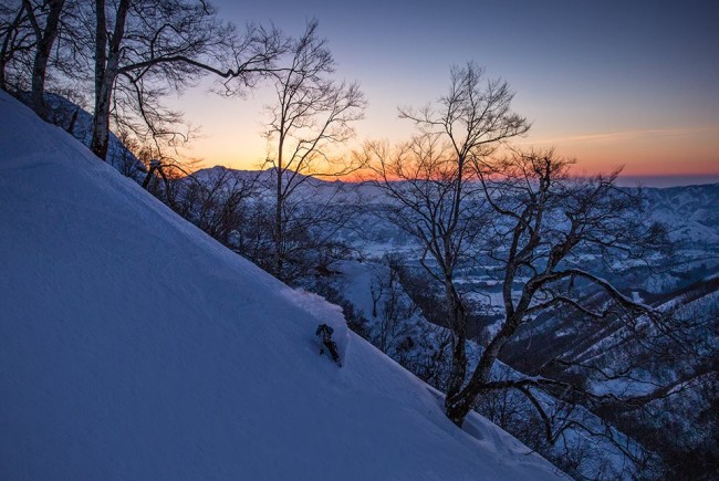 Great way to enjoy the Sunset - Nozawa Style