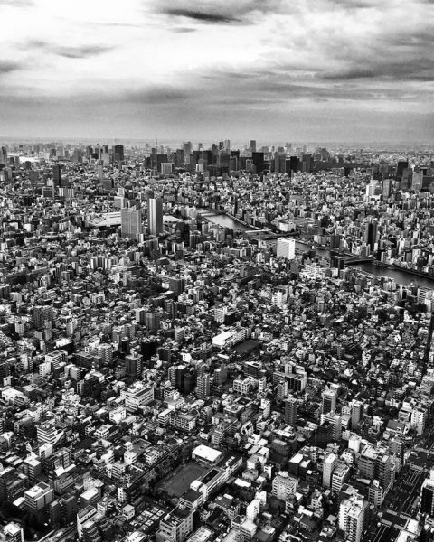 Tokyo Skyline is amazing to see. This is the view from the SkyTree. Thanks Jessica