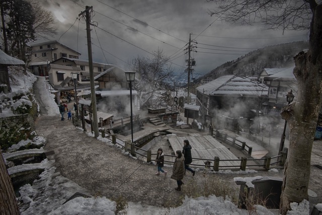 Ogama Cooking Onsen in Nozawa Onsen. A very mystical part of the village. Photo by David Larcombe