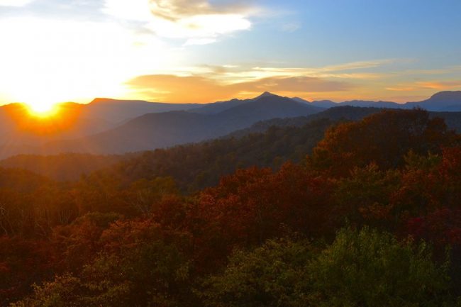 Autumn Nozawa Koyo Sunset