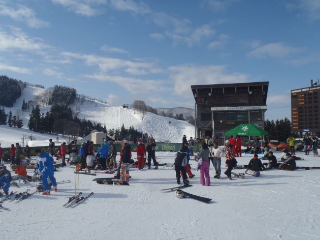 Ski Race Nozawa Finish 