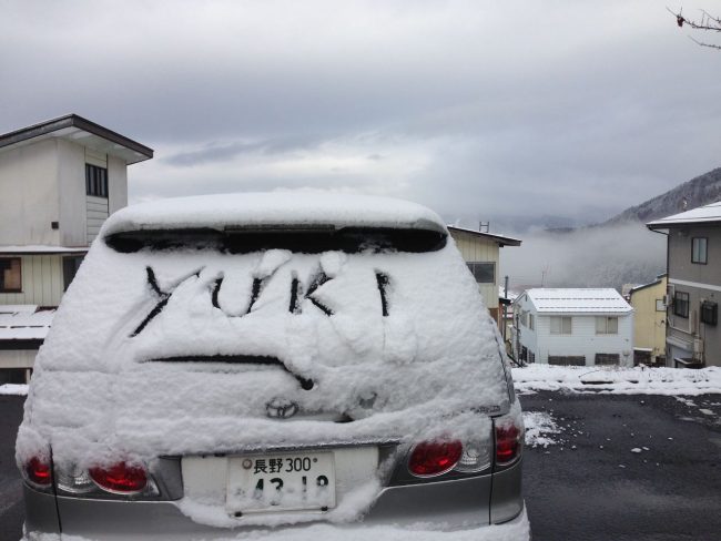 Snow Fall Overnight Nozawa 