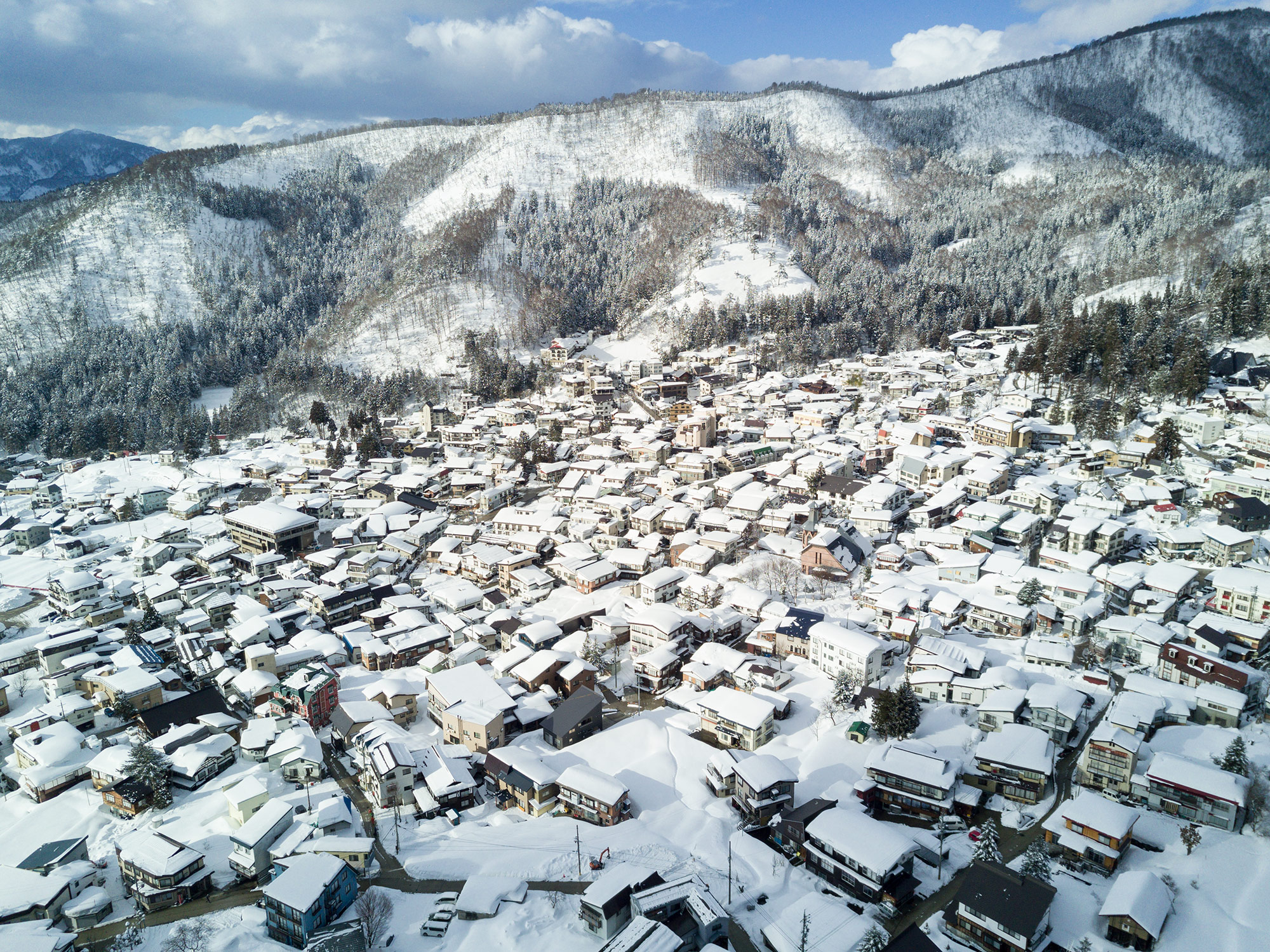 Nozawa Onsen Village Looking good from above Nozawa Holidays