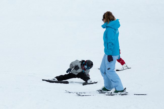 Kids Skiing Nozawa Onsen Japan