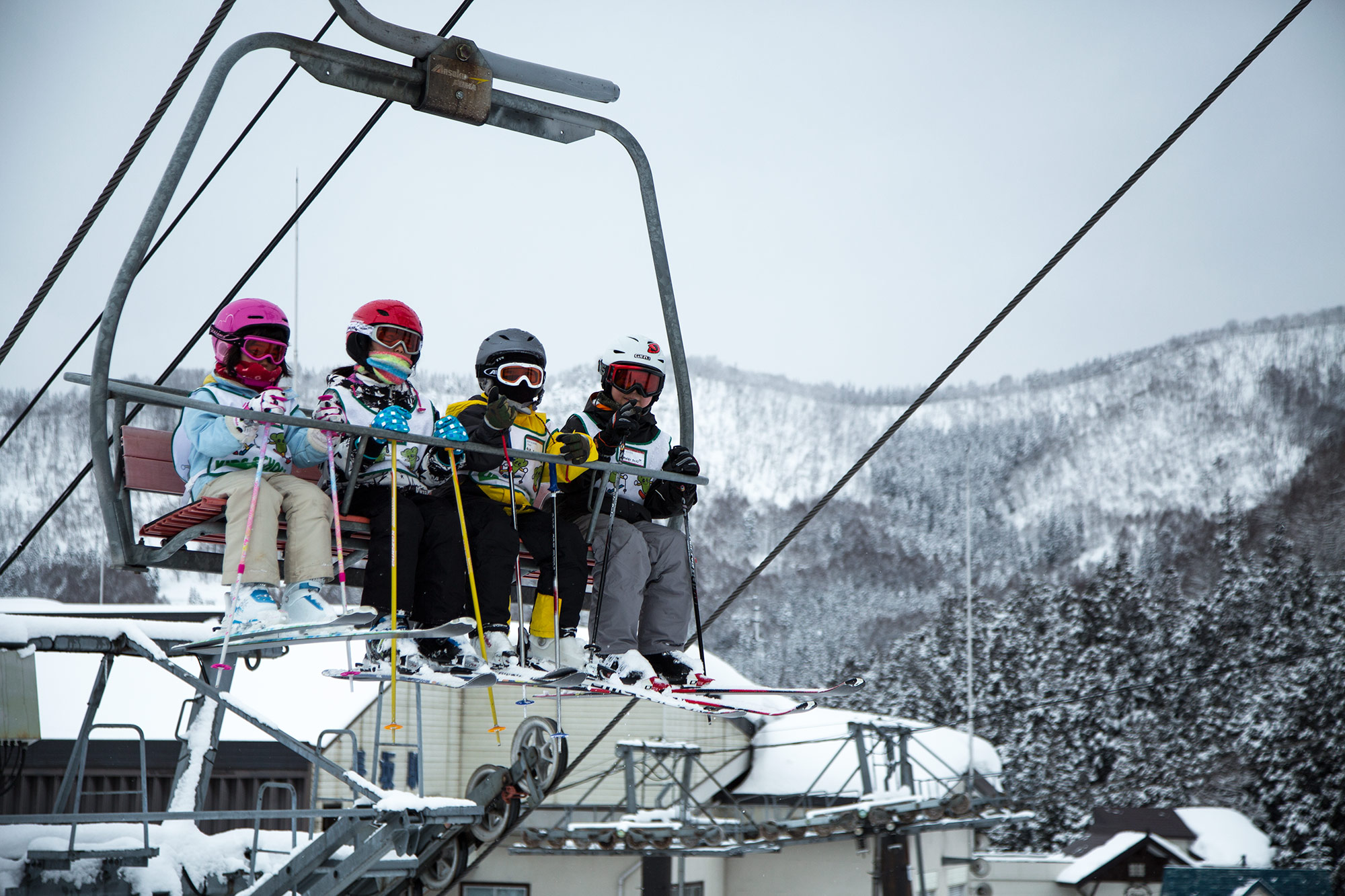  Kids Skiing Nozawa Onsen Japan 