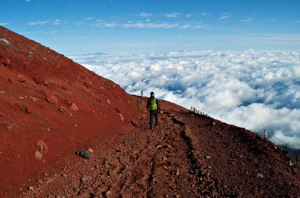 Climbing Mt Fuji Japan 