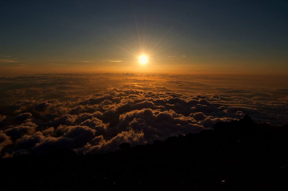 Climbing Mt Fuji Japan