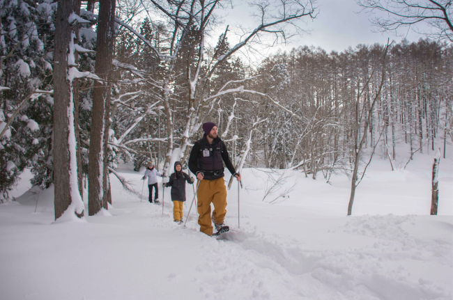 Snow shoeing Nozawa Onsen