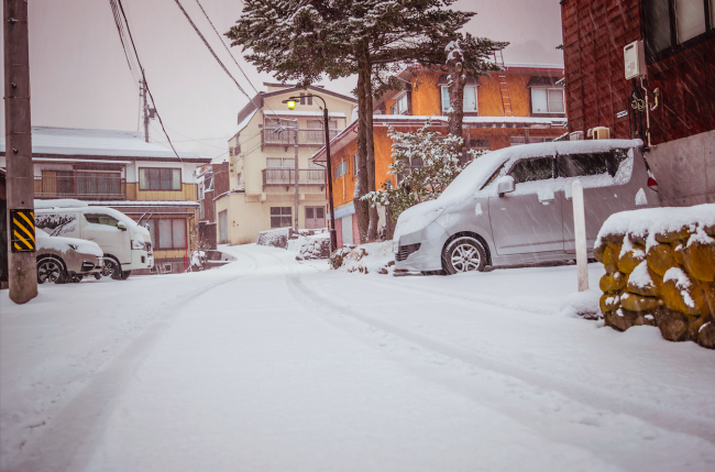 Nozawa Onsen Spring Snow