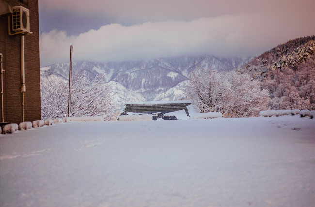 Nozawa Onsen spring snow