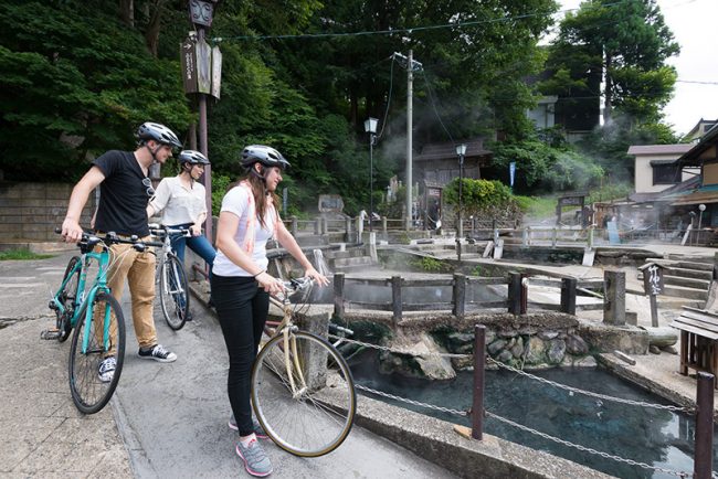 Nozawa Onsen Old Village by bike