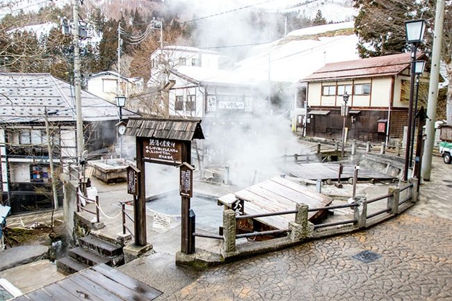 Nozawa Onsen Old Town and Mineral Hot Springs