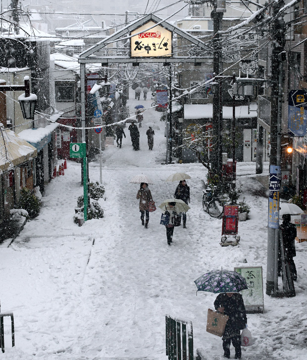 Tokyo could be snowing again this Thursday February 10
