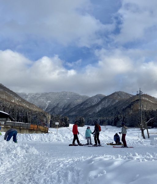 Groom Runs Nozawa Onsen