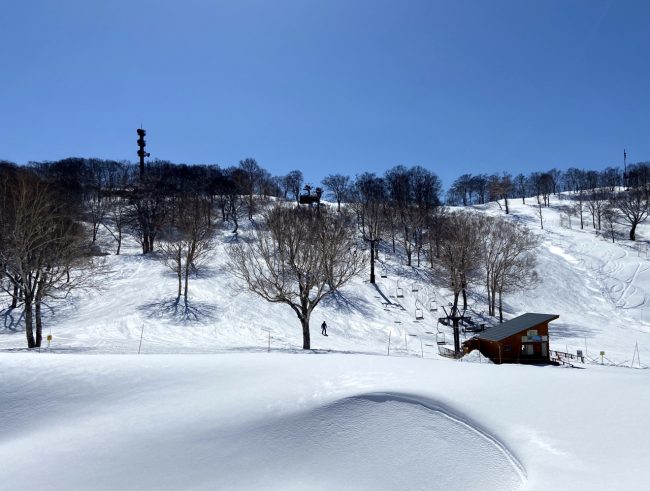 Snow April in Japan