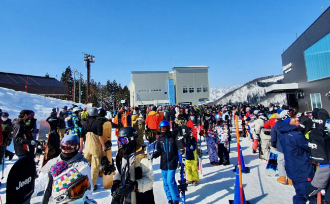 Big Crowds Nozawa Onsen