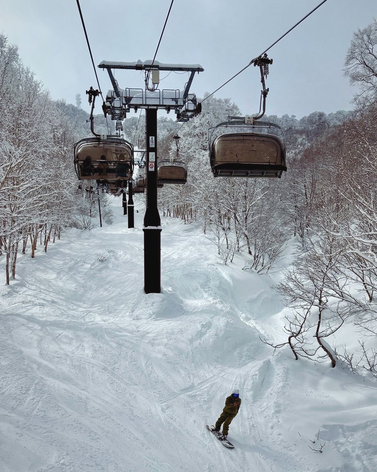 Perfect snow conditions on the slopes 