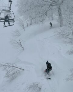 Powder days in late March