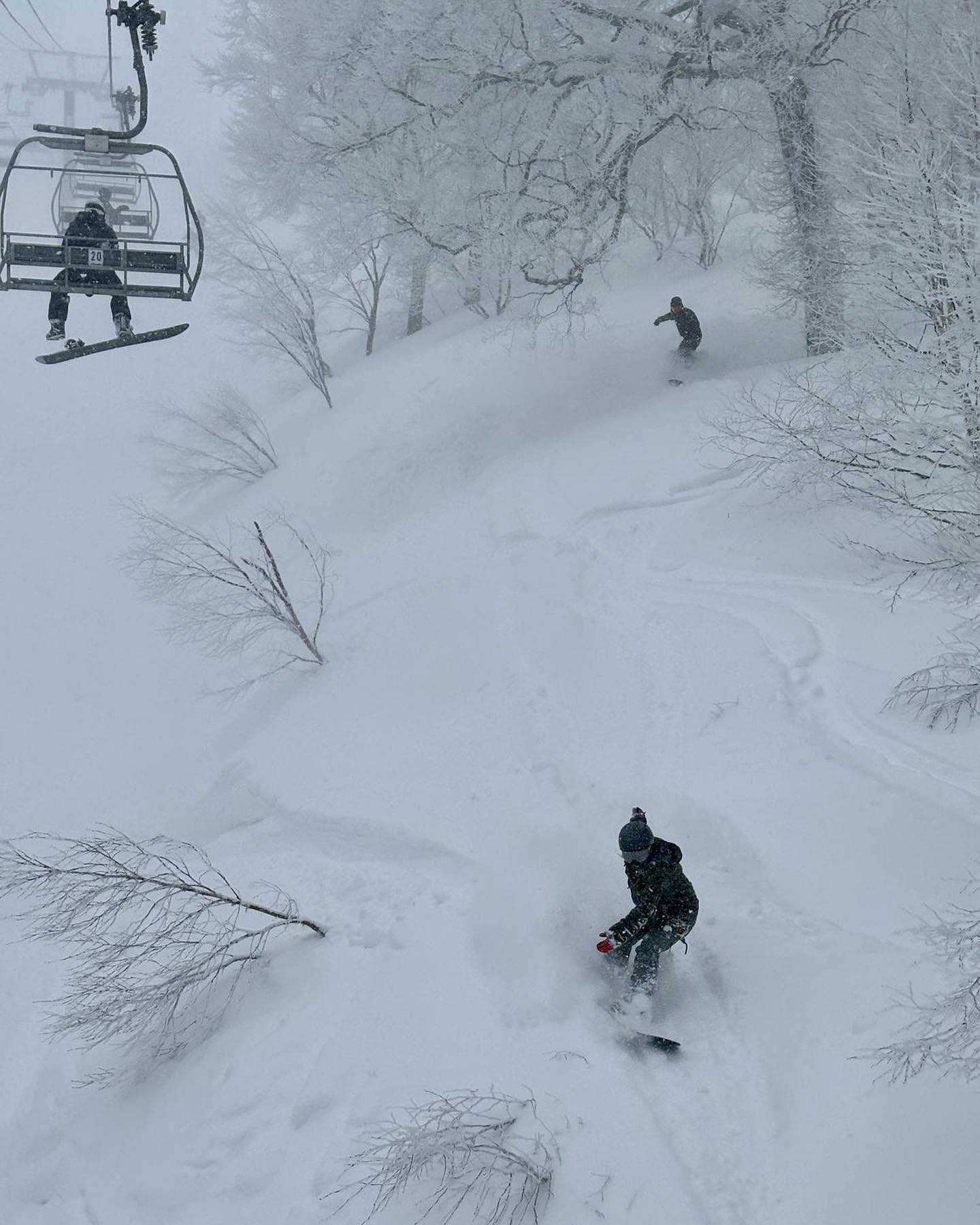 Powder days in late March 