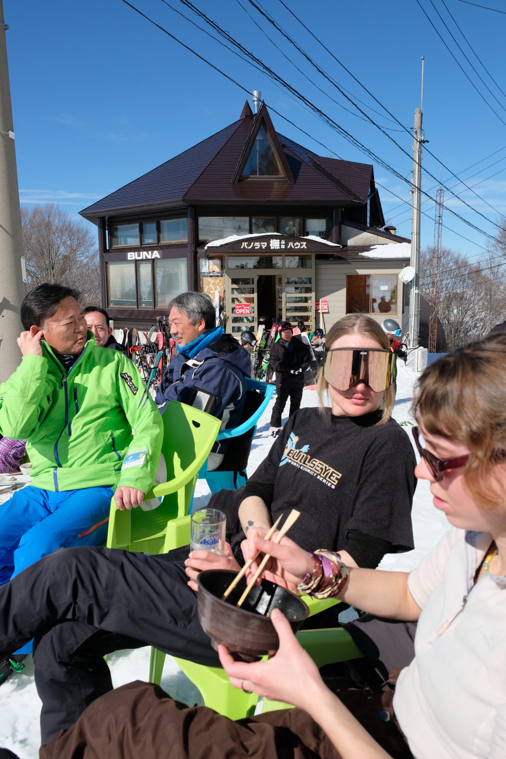 Buna and Hakugin restaurants placed close to each other offering food, drinks and sweets with amazing views 