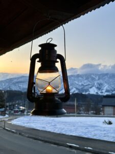 Beautiful views from the local Nozawa Onsen cafe