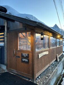 Enjoy your coffee with a view over Mt. Myoko