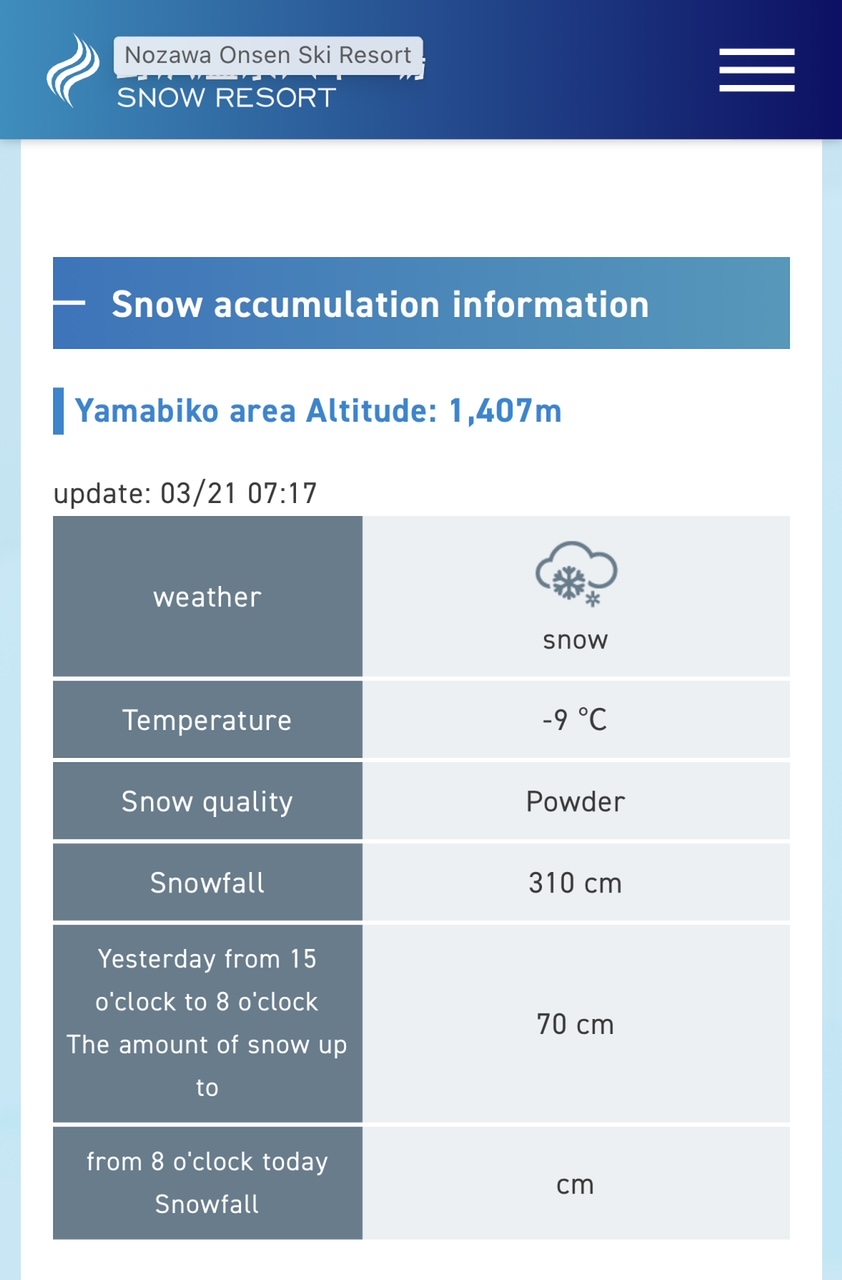 Spring Skiing Nozawa Japan