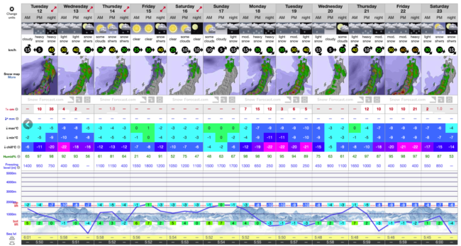 March 2024 Nozawa Forecast