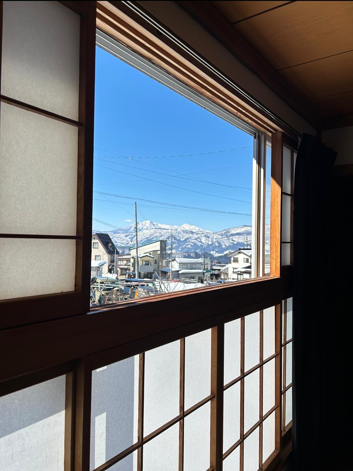 blue skies out of the lodge 