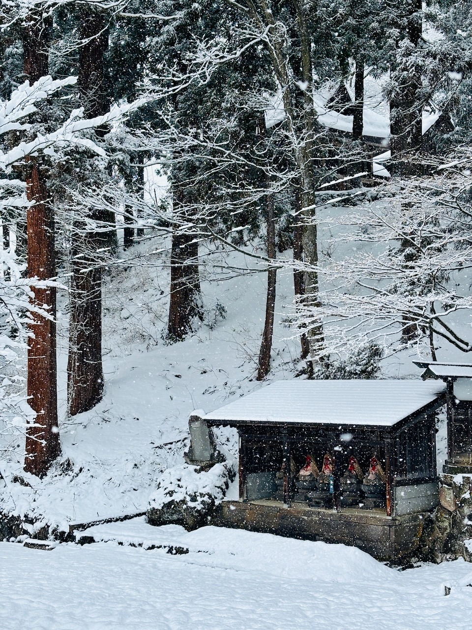 Plenty of magical places to explore in and around the town of Nozawa Onsen with beautiful walks scattered with shrines and local sacred places 